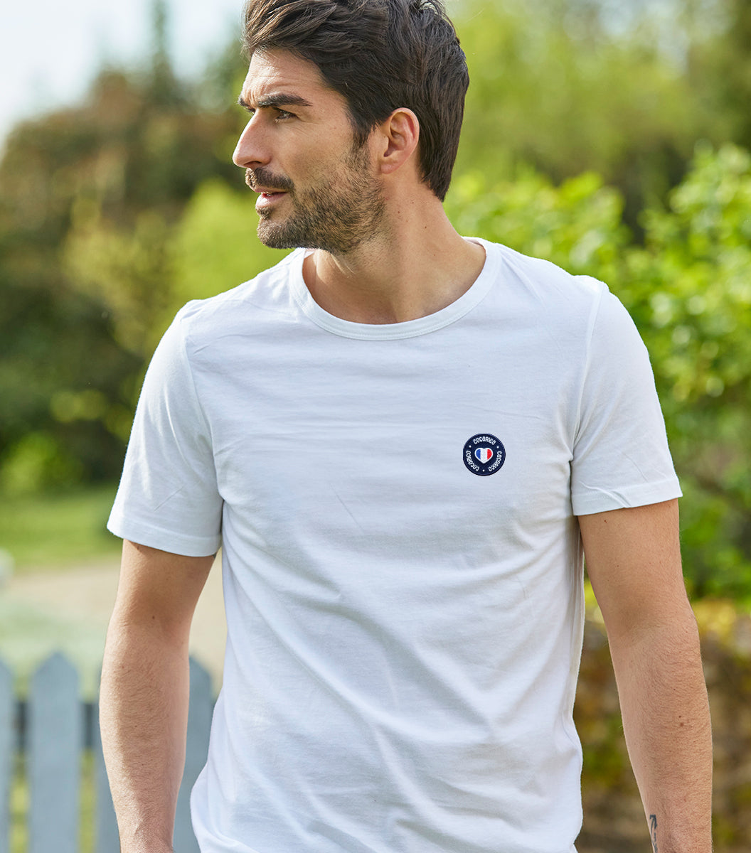 T-shirt Homme Blanc - Le Blason - Image 2
