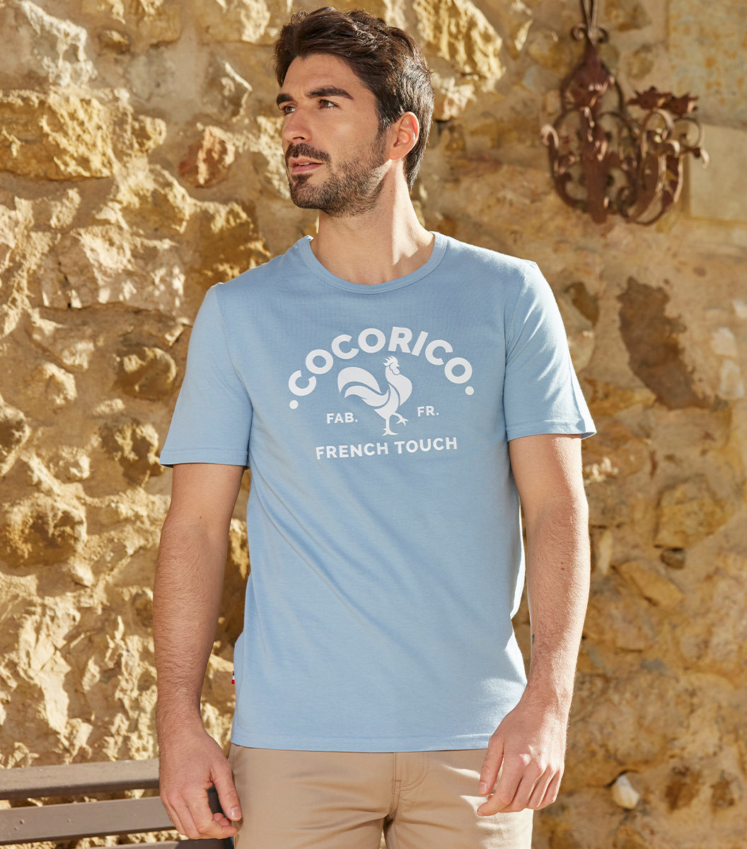 T-shirt Homme Ciel - Coq Français - Image 1