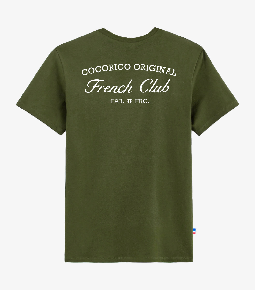 T-shirt Homme Kaki - French Club - Image 2