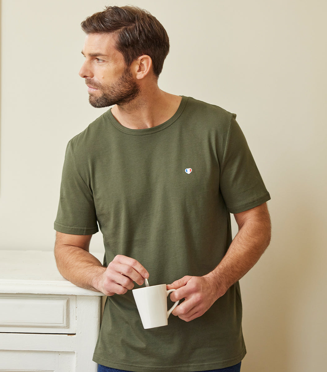 T-shirt Homme Kaki - L'iconique - Image 3