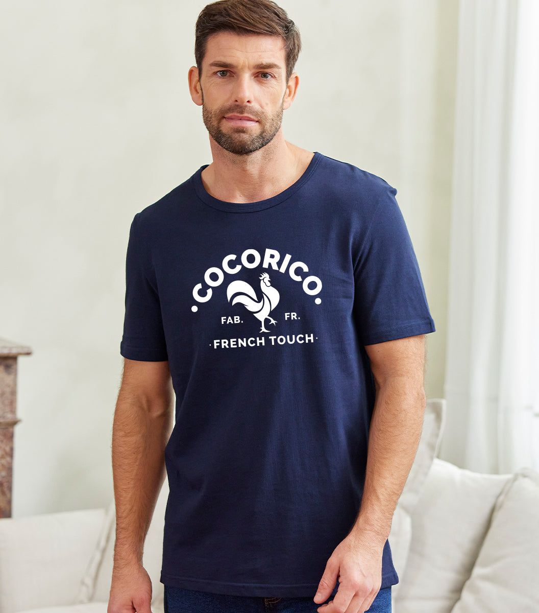 T-shirt Homme Marine - Coq Français - Image 2