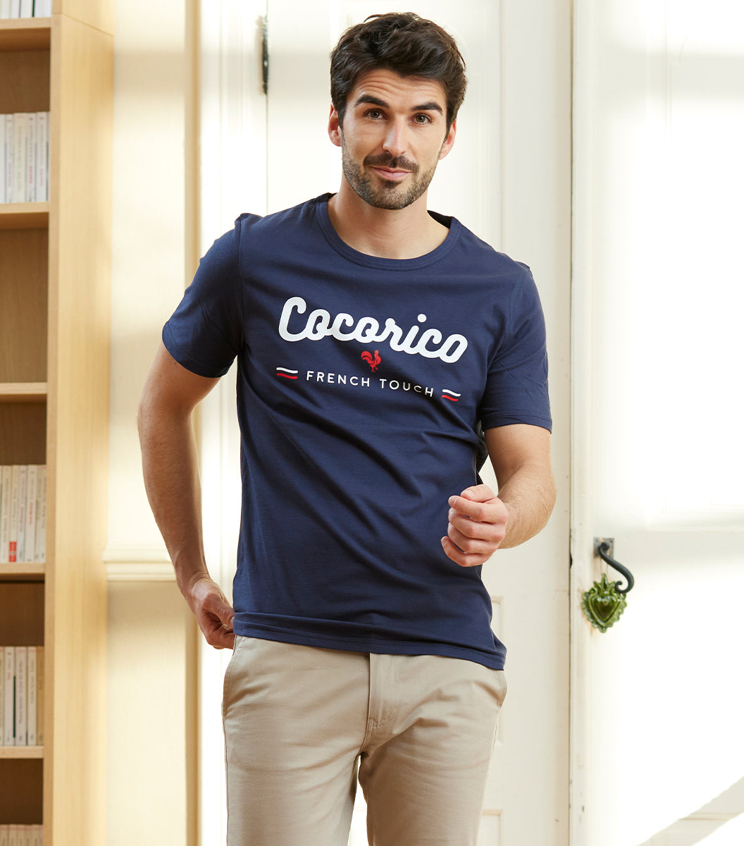 T-shirt Homme Marine - French Touch - Image 2