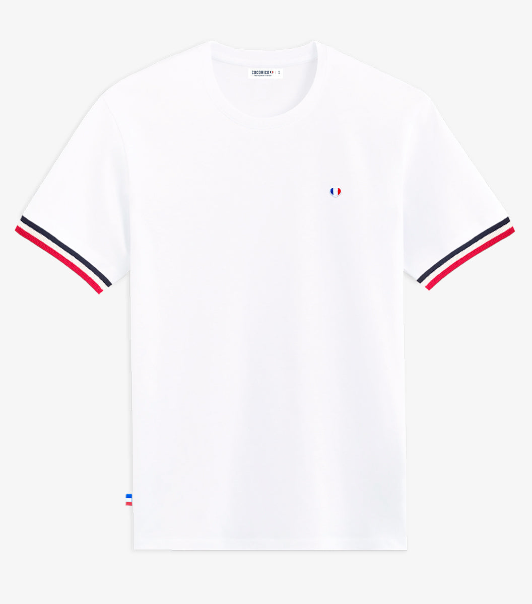 T-shirt Homme Supporter Blanc - L'iconique - Image 5