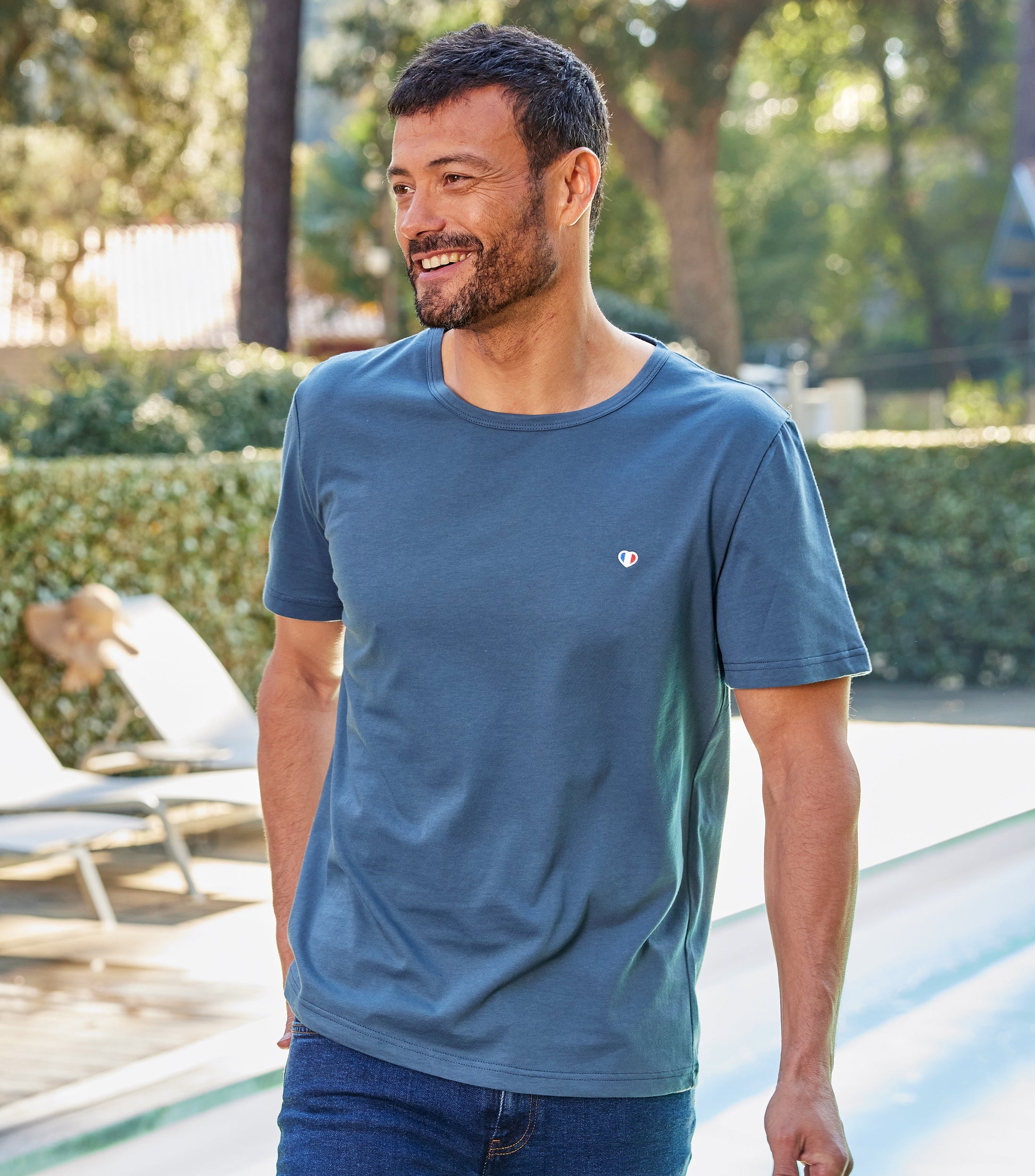 T-shirt Homme Azur - L'Iconique - Image 1