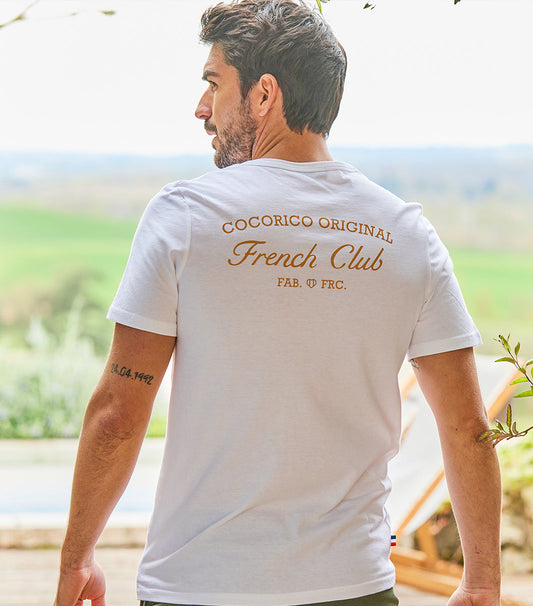 T-shirt Homme Blanc - French Club - Image 1