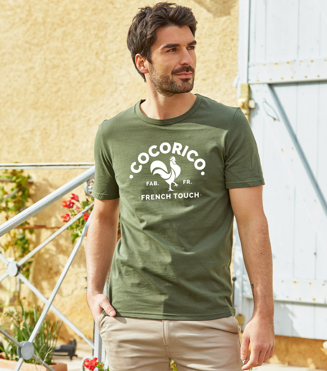 T-shirt Homme Kaki - Coq Français - Image 1