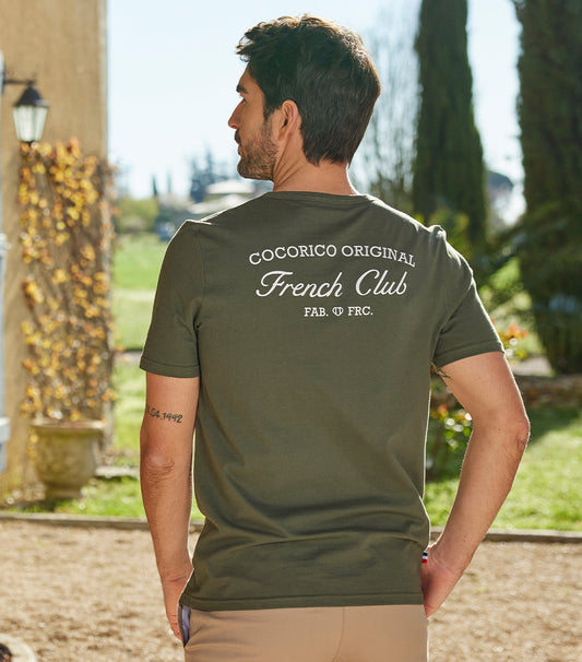 T-shirt Homme Kaki - French Club - Image 1