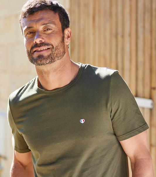 T-shirt Homme Kaki - L'iconique - Image 1
