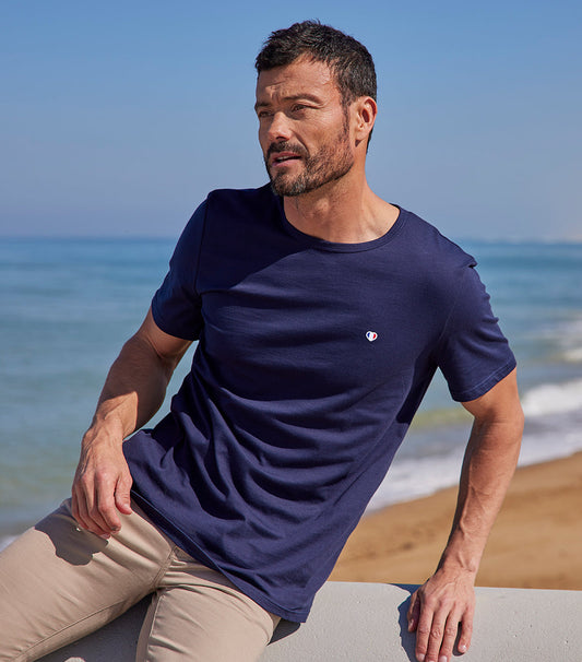 T-shirt Homme Marine - L'iconique - Image 1
