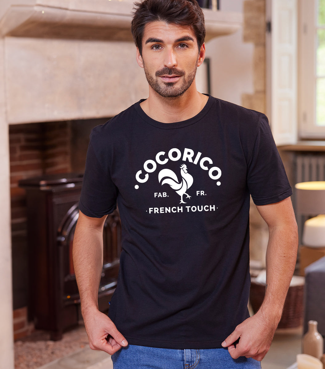 T-shirt Homme Noir - Coq Français - Image 2