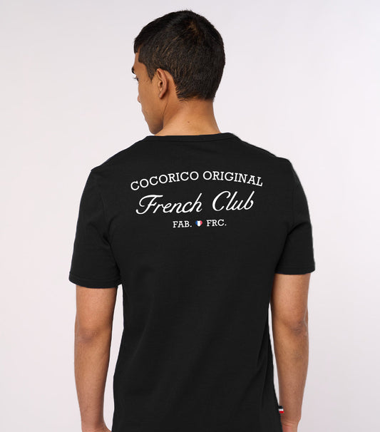 T-shirt Homme Noir - French Club - Image 1