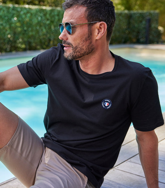 T-shirt Homme Noir - Le Blason - Image 1